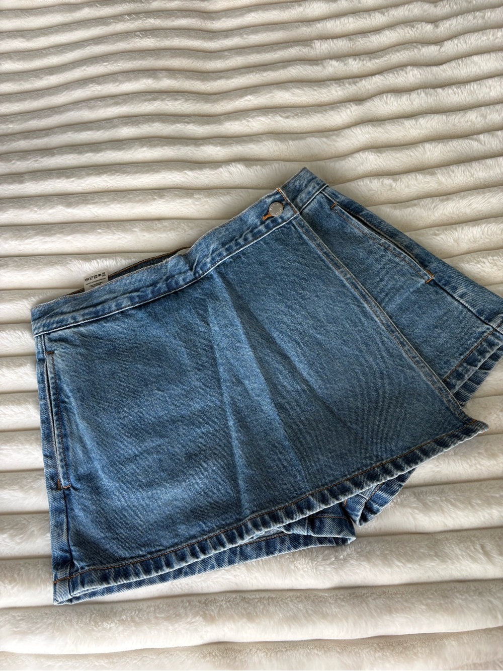 Denim forum High-Rise Denim Skort - Blue